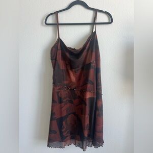 Cider Elegant Satin Garment in Warm Brown